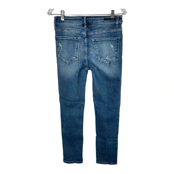 RISEN LOS ANGELES Medium Wash Distressed Jeans Size 5/27 - Picture 2 of 12